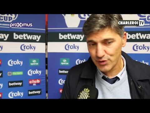 1/8e de Croky cup : Felice Mazzu après R.Charleroi S.C - RSCA