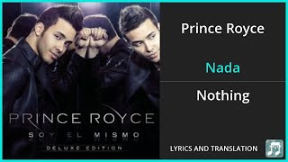 Prince Royce - Nada Lyrics English Translation - Dual Lyrics English and Spanish - Subtitles Lyrics