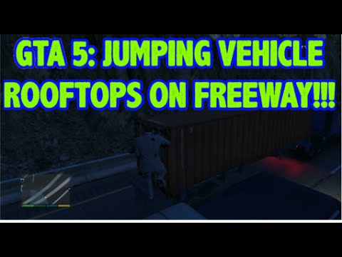 GTA 5 - Epic Vehicle Rooftop Jumping With Cop Chase