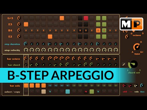 B-Step Sequencer - Create a swinging Arpeggio.