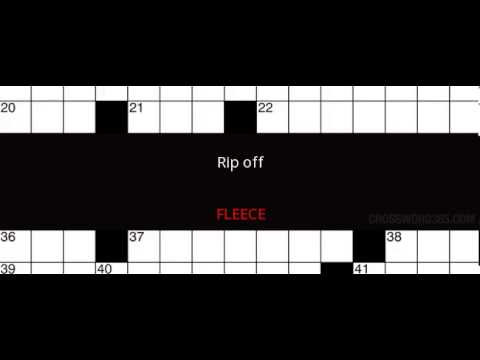 Rip Off Crossword Clue Solution