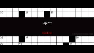 Rip off Crossword Clue Solution