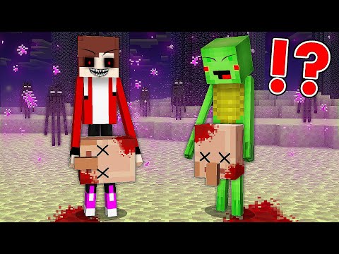 JJ and Mikey Became Enderman MONSTERS!!? - Minecraft (Maizen)