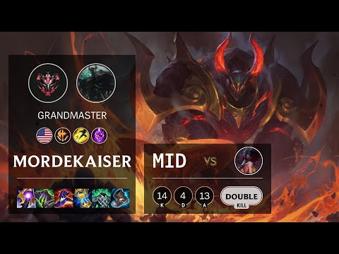 Mordekaiser Mid vs Akali - NA Grandmaster Patch 11.13
