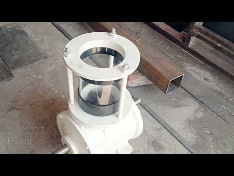 Cast iron air lock valve, model name/number: rotary airlock ...