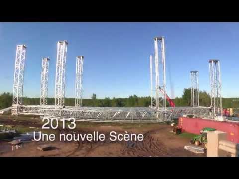 Festival d'été de Québec - Montage de la scène Bell des plaines d'Abraham