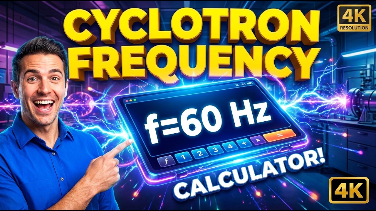 Cyclotron Frequency Interactive Calculator
