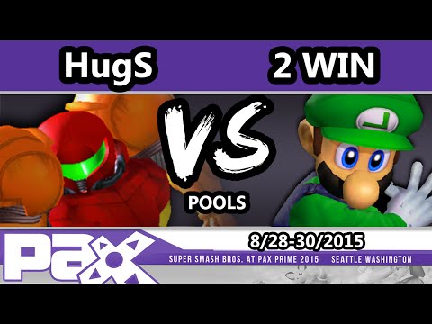 S@P - Hugs (Samus) Vs. 2 Win (Luigi) SSBM Pools - Smash Melee