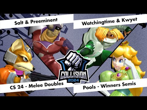 Collision 2024 Melee Doubles - Salt & Preeminent vs Watchingtime & Kwyet - Pools Winners Semi-Finals