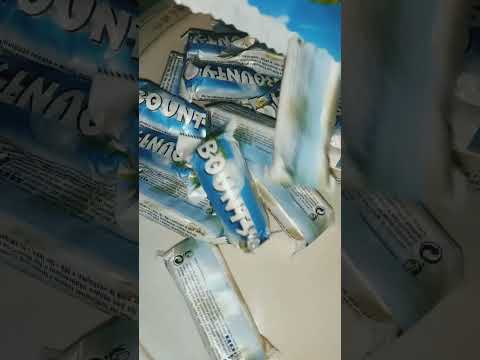 Bounty coconut filled chocolate | Bounty milk chocolate bar | bounty minis | 🍫 |#shorts