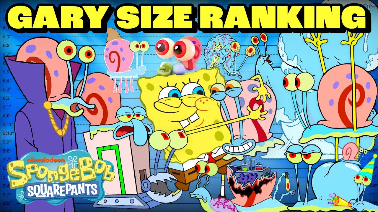 Gary Ranking By Size! 📏 | SpongeBob