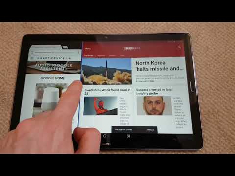 Huawei mediapad M5 10 settings, grid size   navigation keys