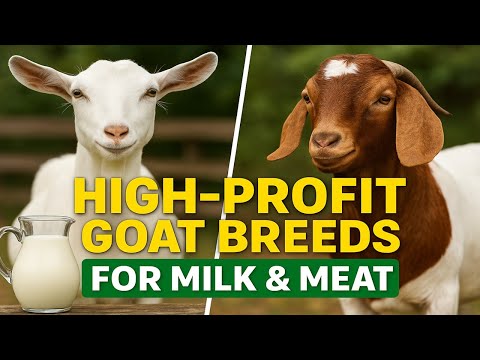 Top Goat Breeds for Milk & Meat Production | High-Profit Farming Guide (2025)