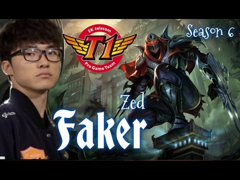 SKT T1 Faker ZED Mid vs Irelia - Patch 6.1 KR - League of Legends
