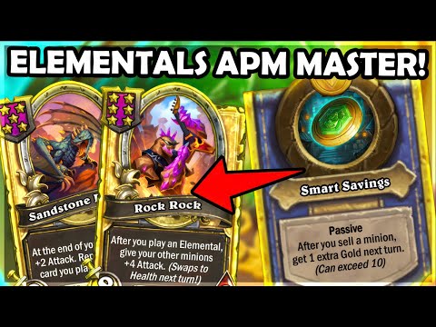 INFINITE Elementals With Gallywix Is Just Satisfying! | Hearthstone Battlegrounds