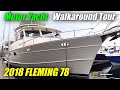 2018 Fleming 78 Classic Yacht - Deck, Engine Room and Interior Walkaround - 2018 FLIBS