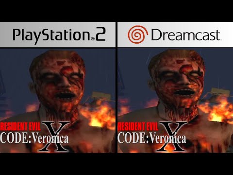 Resident Evil - Code: Veronica (2000) Graphics comparison PS2 vs Dreamcast