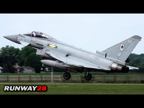 RAF Coningsby Typhoons - British Eurofighters in Action