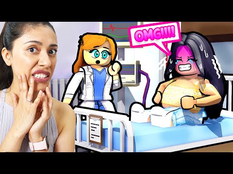 PREGNANT in ROBLOX MAPLE HOSPITAL!! (Roblox)
