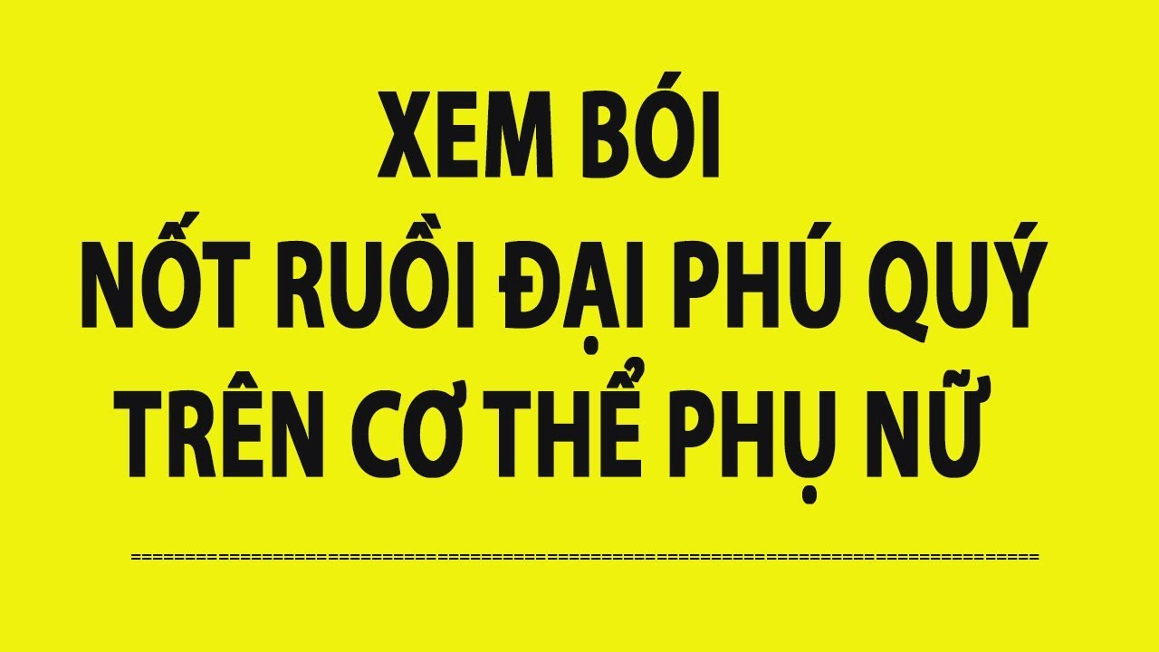 Nốt Ruồi ở Cổ Nữ