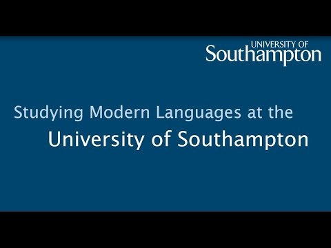 Modern Languages at the University of Southampton