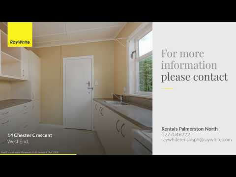 14 Chester Crescent, West End, Palmerston North, Manawatu-Wanganui, 2房, 1浴, 整租独立别墅