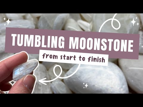 TUMBLING MOONSTONE | The whole process from start to finish