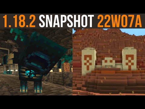 Minecraft 1.18.2 Snapshot 22w07a Biome Structure Freedom & Ancient City Preview