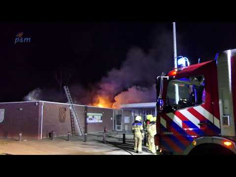 Grote schade na brand sportcomplex SV Panningen