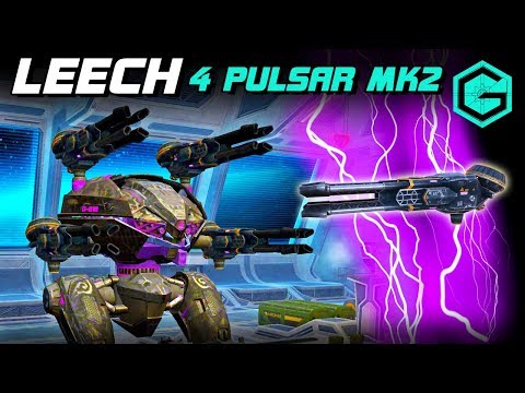 War Robots LEECH 4 PULSAR MK3  Лучший Снайпер на 600 метров ЛИЧ на Пульсарах! Champions League!