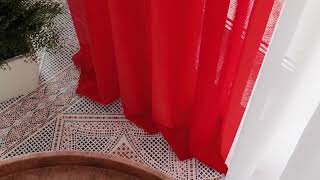 Тюль «Тонгри (красный) - 250 см» — видео о товаре