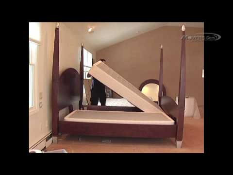Part of a video titled How to Pack Mattresses & Bed Frames - YouTube