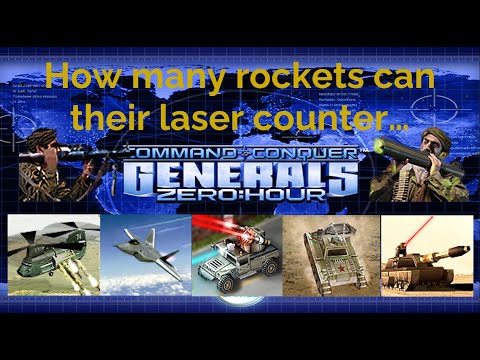 Command and Conquer Generals ZeroHour - How many rockets can the Point Defense Laser Beam counter -