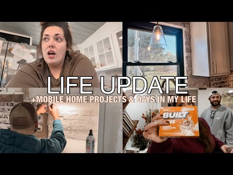 FINALLY A LIFE UPDATE (KINDA) WORKING ON A MOBILE HOME PROJECT + MOBILE HOME LIFE 