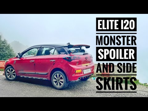 Elite i20 double MONSTER SPOILER and SIDE SKIRTS / ELITE I20 FULLY MODIFIED