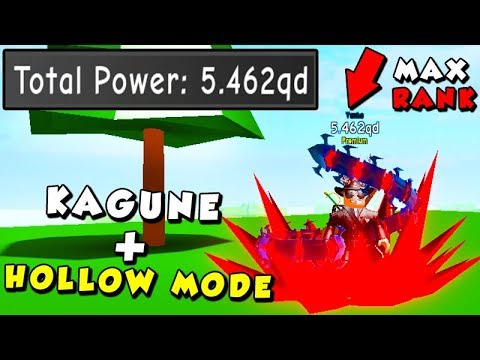 PEGUEI A KAGUNE E O HOLLOW MODE NO ANIME FIGHTING SIMULATOR! NOVA ATUALIZAÇÃO