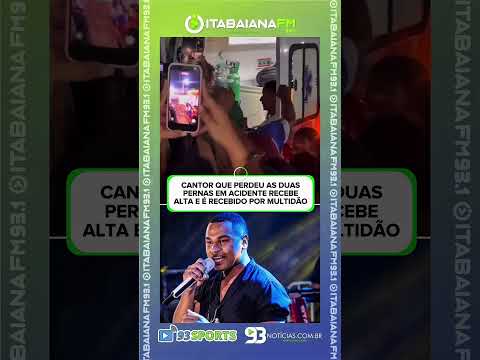 🖤🎤 CANTOR QUE PERDEU AS DUAS PERNAS EM ACIDENTE RECEBE ALTA E É RECEBIDO POR MULTIDÃO