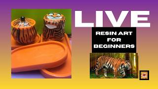 Creating Tiger Trays With Resin and Acrylic Markers | Resin Art | Epoxy Resin | Beginners Tutorial