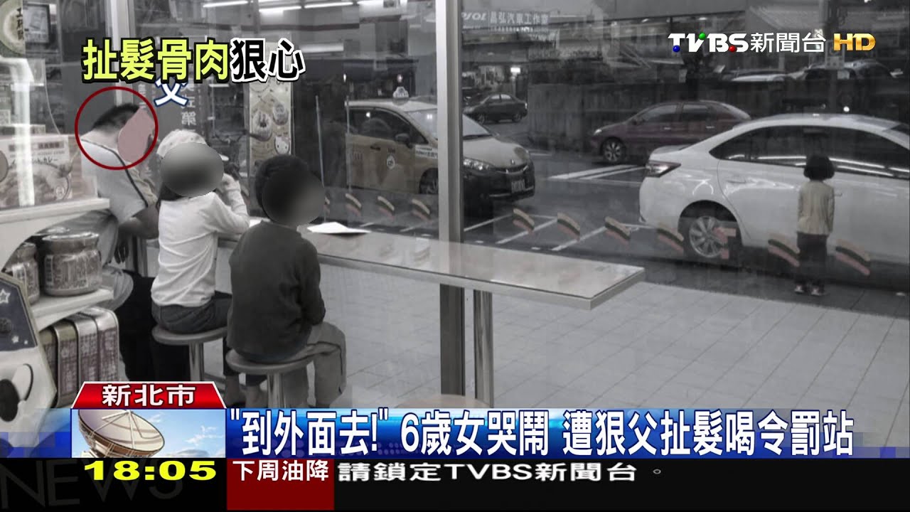「到外面去」6歲女哭鬧　遭狠父扯髮喝令罰站