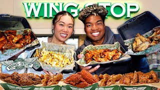 We Tried WINGSTOP for the First Time! (WINGS & FRIES MUKBANG)