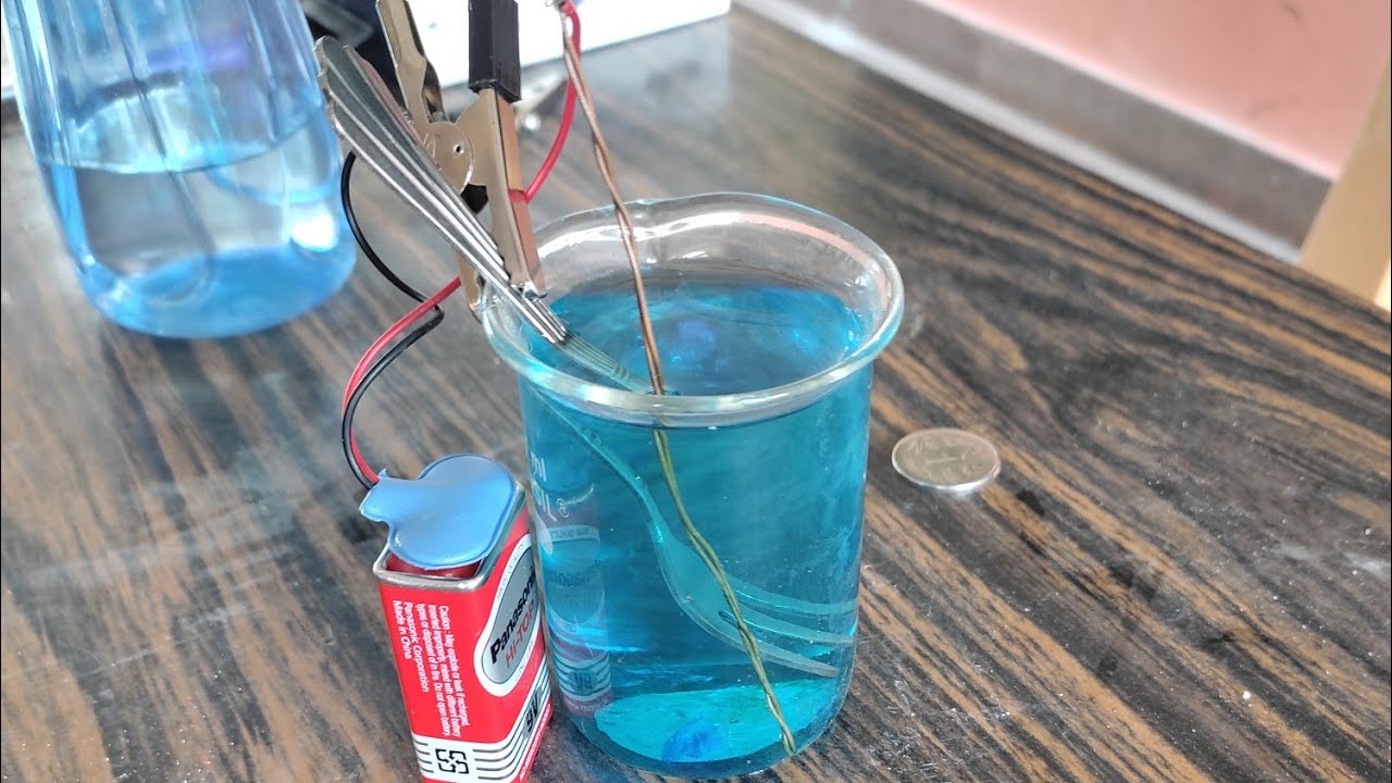 Classroom experiments-Electroplating | Class 8 Chemical effects of electricity