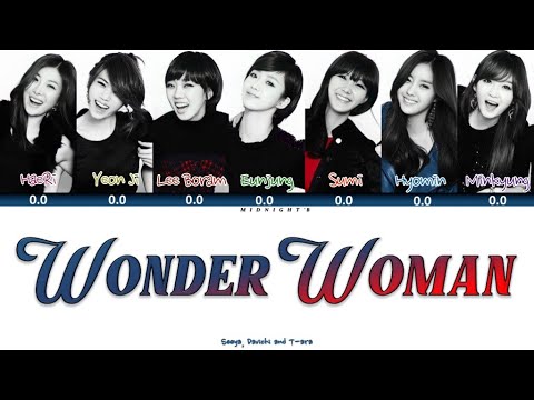 SEEYA, DAVICHI, & T-ARA 'Wonder Woman (원더우먼)' Lyrics 가사 + Line Distribution(Color Coded Han/Rom/Eng)