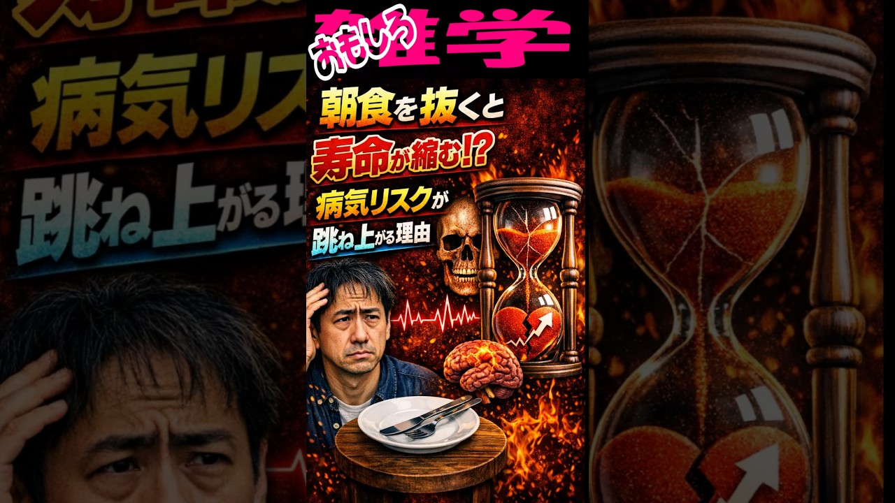 朝食を抜くと寿命が縮む！？病気リスクが跳ね上がる理由