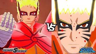 Naruto Storm Connections vs Naruto Shinobi Striker BARYON MODE NARUTO GAMEPLAY Comparsion