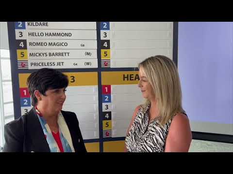 Greyhound Derby Final Lunch: Susan Hennessy on Priceless Jet