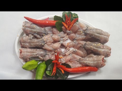 How To Cook Hot Fried Frog With Vegetable For Family And Eating Delicious and high protein Food