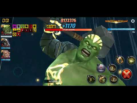 Hulk DESTROYS ABX Combat Villain day with an obelisk! | Marvel Future Fight