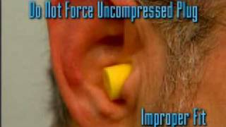 Fitting Foam Earplugs