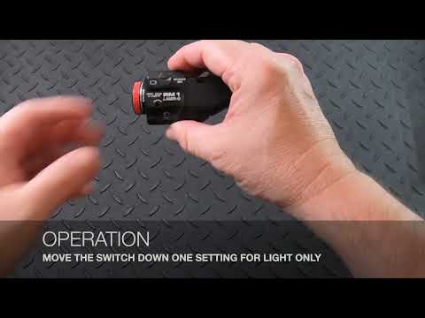 STREAMLIGHT RAIL 1 MOUNTED LIGHT \u0026 GREEN LASER 69444
