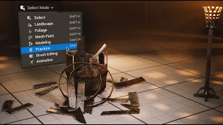 Download the video "UNREAL ENGINE 5 - Advanced Use of the Fracture Editor (Chaos destruction, Geometry Collections)"